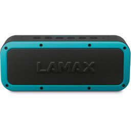 Difuzor Bluetooth LAMAX Storm1, 40 W, baterie 6600 mAh, Bluetooth ver. 5.0, NFC, USB-C, Micro-SD, conector jack de 3,5 mm, impermeabil IP67, TWS, negru-turcoaz
