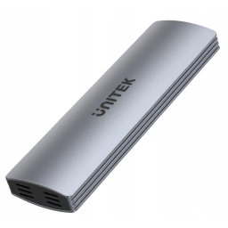 Rack hard disk extern, Unitek, M.2 NVMe, USB 3.2 Gen2 Type-C, Argintiu