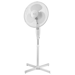Ventilator cu picior Teesa TSA8021 cu Temporizator, diametru 42cm, 3 Viteze, 45W, Alb
