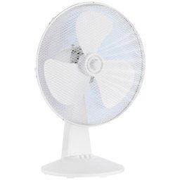 Ventilator de birou Midea FT40-21M, 40 W, 40 cm diametru, 3 viteze, debit de aer: 30m³/min, mecanic, oscilatie, Alb