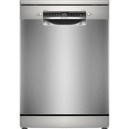 Masina de spalat vase independenta BOSCH, SMS4HVI00E, Seria 4, Clasa D, 60 cm, anti amprenta, ExtraDry, VarioFlex, Sistem Rackmatic triplu, Silence on demand, Silver Inox