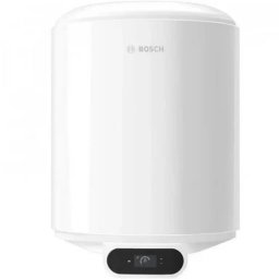 Boiler electric Bosch TR4000T 50 EBP, reglare automata a temperaturii, rezistenta electrica imersata de 1500 W, cu racorduri in partea inferioara. Volum = 50 l / Clasa eficienta energetica B