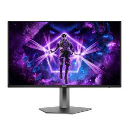 Monitor QD-OLED AOC Agon 31.5" AG326UD, UHD (3840 x 2160), HDMI, DisplayPort, Boxe, Pivot, 165 Hz, 0.03 ms, Negru/Gri
