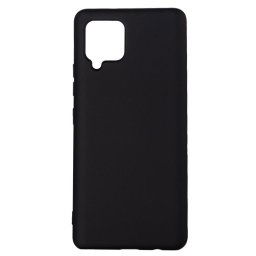 Husa telefon Samsung Galaxy A42 - Spacer, Grosime 2 mm, Material flexibil silicon + interior cu microfibra, Negru, "SPPC-SM-GX-A42-SLK