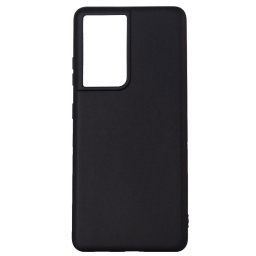 Husa telefon Samsung Galaxy S21 Ultra - Spacer, Grosime 2 mm, Material flexibil silicon + interior cu microfibra, Negru, "SPPC-SM-GX-S21U-SLK