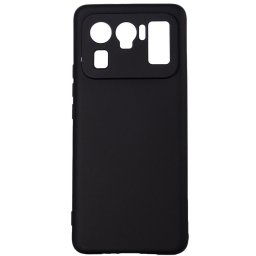 Husa telefon Xiaomi Mi 11 Ultra 5G - Spacer, Grosime 2 mm, Material flexibil silicon + interior cu microfibra, Negru, "SPPC-XI-MI-11U5G-SLK