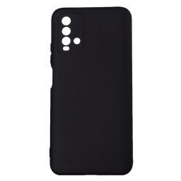 Husa telefon Xiaomi Redmi Note 9 - Spacer, Grosime 2 mm, Material flexibil silicon + interior cu microfibra, Negru, "SPPC-XI-RM-N9-SLK