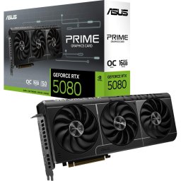 Placa video ASUS PRIME GeForce RTX 5080 OC Edition, 16GB GDDR7, 256bit, PRIME-RTX5080-O16G