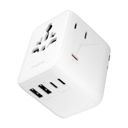 Incarcator Mophie Essential 35w GaN 5 Port + AC Travel Adapter, Alb