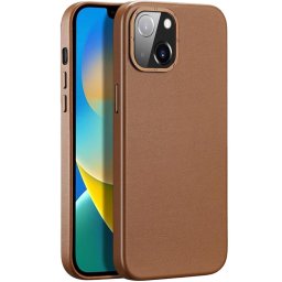 Husa Husa Capac Spate Grit Piele Maro APPLE Iphone 14 Plus
