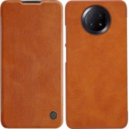 Husa Etui Nillkin QIN do Xiaomi Redmi Note 9T (Brązowe) uniwersalny