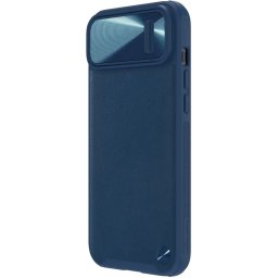 Husa Husa Capac Spate CamShield S Piele cu Protectie Camera Albastru APPLE Iphone 14 Plus