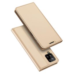 Husa Dux Ducis Skin Pro Bookcase type case for Samsung Galaxy A22 4G golden