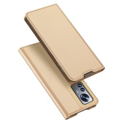 Husa Dux Ducis Skin Pro Holster Cover Flip Cover for Xiaomi 12 Pro gold