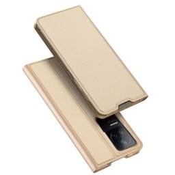 Husa Dux Ducis Skin Pro Holster Cover Flip Cover for Xiaomi Poco F4 5G gold