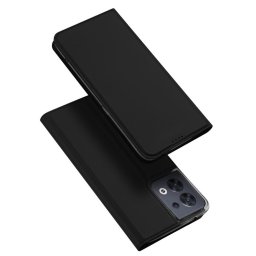 Husa Dux Ducis Skin Pro case for Oppo Reno 8 flip cover card wallet stand black