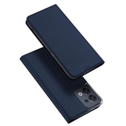 Husa Dux Ducis Skin Pro case for Oppo Reno 8 flip cover card wallet stand blue