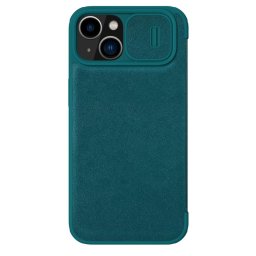 Husa Nillkin Qin Pro Leather Case-plain leather iPhone 14 Plus 6.7 2022 Exuberant Green