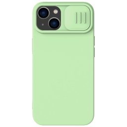 Husa Nillkin CamShield Silky Silicone - Husă silicon - compatibil cu Apple iPhone 14 Plus camera - culoare Verde