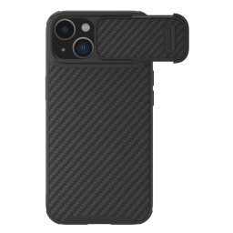 Husa Nillkin Synthetic Fiber S Case iPhone 14 Plus with camera cover black