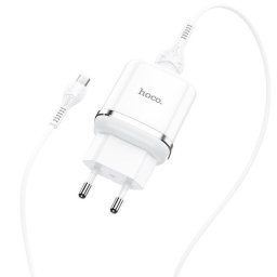 Incarcator de retea N3, Quick Charge, 18W, 1 X USB, cablu MicroUSB, Alb