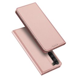 Husa Dux Ducis Skin Pro case for Samsung Galaxy S23+ flip cover card wallet stand pink