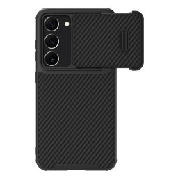 Husa Nillkin Synthetic Fiber S Case for Samsung Galaxy S23+ cover camera cover black