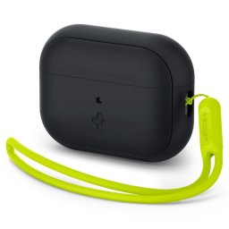 Husa Spigen SILICONE FIT STRAP Apple AIRPODS PRO 1 / 2 BLACK/PHANTOM GREEN