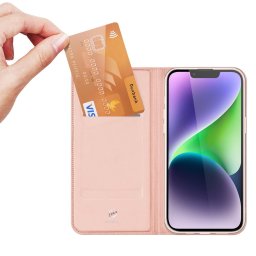 Husa Dux Ducis Skin Pro Wallet Case for iPhone 15 Plus - Pink