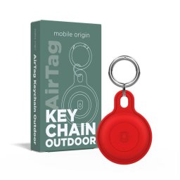 Husa Mobile Origin Airtag Outdoor KeyChain, red