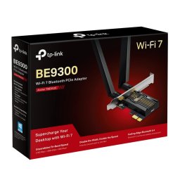 Placa de retea BE9300 Tri-Band Wi-Fi 7 BT PCI 5760 Mbps Negru