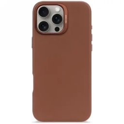Husa Leather, iPhone 16 Pro Max, Maro