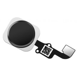 Piese si componente Ansamblu Buton Meniu Apple iPhone 6 / 6 Plus, cu banda, Negru