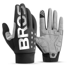 Rockbros cycling gloves, insulated, long, size: M - black and gray
