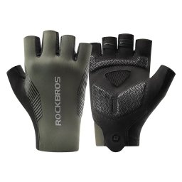 Rockbros cycling gloves spring/summer/autumn, short fingers, size: L - green