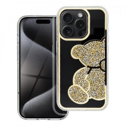 Husa Husa pentru Apple iPhone 16e, OEM, Teddy Bear, Aurie