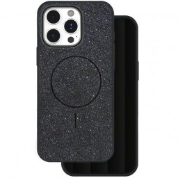 Husa Husa MagSafe pentru Apple iPhone 15 Pro, OEM, Glitter Thin Mag, Neagra