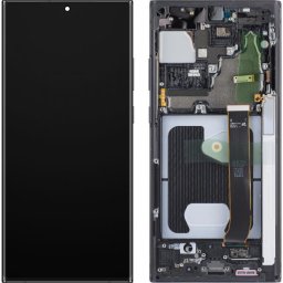 Piese si componente Display cu Touchscreen Samsung Galaxy Note 20 Ultra 5G N986 / Note 20 Ultra N985, cu Rama, Negru (Mystic Black), Service Pack GH82-31453A