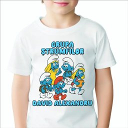 Tricou Absolvire Personalizat , Grupa Strumfilor