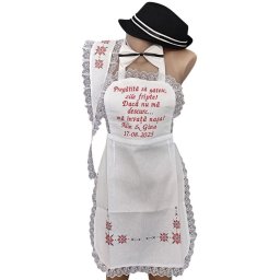 Set dezgătit mireasă-mire, model Personalizat, Tradițional Roșu 4 piese - Zile Fripte - ODIS505002