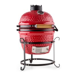 Klarstein Grătar Kamado Princesize, ceramic, 11", afumare, BBQ, gătire lentă, roșu (GQ13-Princesize-R)