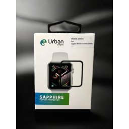 Folie Protectie Ceas Urban Gadgets Sapphire 3D Full pentru Apple Watch 42mm(2024) Negru
