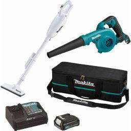 Suflanta frunze CLX245SAX1, aspirator vertical CL108FDZW + suflanta UB100DZ, cu 1 acumulator, 12 V, 2 Ah, 1 geanta