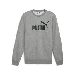 PUMA Hanorac sport 'Ess No. 1' gri amestecat / negru