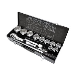 Yato - YT-1334 - Set capete chei tubulare, 30-60 mm, patrat 3/4 inch, 15 bucati