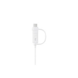 Combo Cable Type-C Micro USB Alb