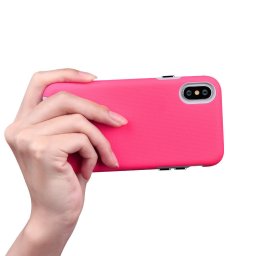 Husa Devia Carcasa KimKong iPhone XS Max Rose Red (antishock, din doua bucati)