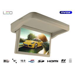 Monitor de tavan suspendat LED HD 15 inchi HDMI USB SD Video-IN 24V.