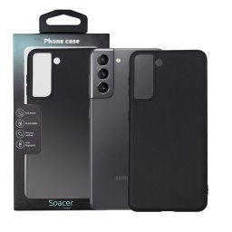 Husa HUSA SMARTPHONE Spacer pentru Samsung Galaxy S21, grosime 1.5mm, material flexibil TPU, negru "SPPC-SM-GX-S21-TPU