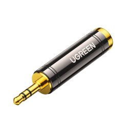 Adaptor audio de la 3,5 mm (mascul) la mini jack de 6,35 mm (mamă) gri (AV168)